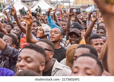 Lagos Youths At Tafawa Balewa Square In Lagos, NIGERIA, On June 11, 2022. Presidential Elections Holds In 2023