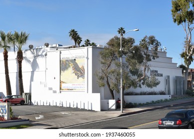 LAGUAN BEACH, CA - JAN 15, 2017: Laguna Art Museum, Located In Laguna Beach California, On Pacific Coast Highway And Cliff Drive.