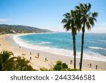 Laguna Beach, California. Laguna Beach, Main Beach. Crescent Bay of Laguna Beach, Orange County, California USA. Laguna. View of the Pacific Ocean at Heisler Park. Orange County California. Surfs Up. 