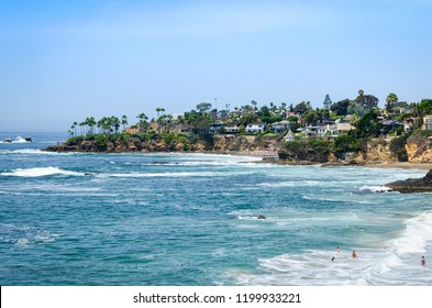 Laguna Beach, California On A Spectacular Summer Day.  The Quintessential Recreate, Relax, Create Southern California Lifestyle.  The California Dream Spread In Front Of You In All Of Its Splendor.