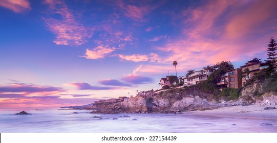 Laguna Beach, California At Sunset