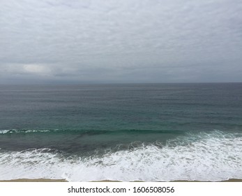 Laguna Beach Scenes With Palm Trees And Lifeguard Tower