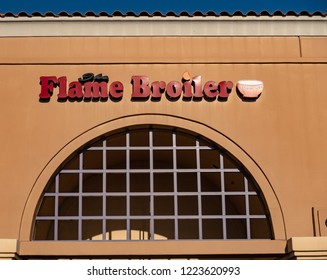 Laguna Niguel, CA / USA - 11/6/2018: Flame Broiler Store Location