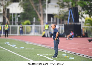 Laguna-Philippine-5dec2019:Park Hang Seo Head Coach Of Vietnam During SEAGAMES 2019 Between Thailand Against Vietnam At Binan Football Stadium,philippine