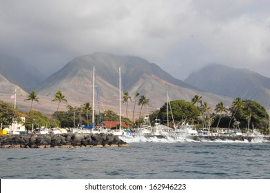 Lahaina Harbor In Maui, Hawaii