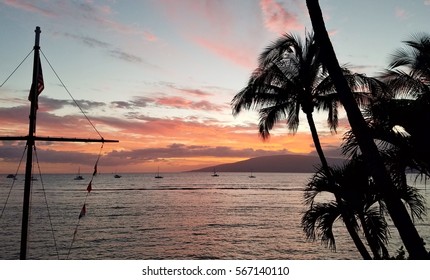 Lahaina Harbor Sunset