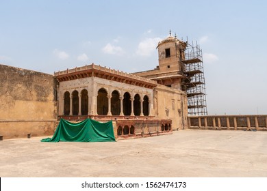 Lahore Fort Picturesque View Of Maharaja Ranjit Singh Courtyard On A Sunny Blue Sky Day