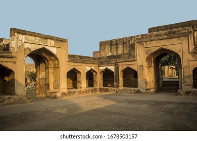 Lahore, Punjab, Pakistan. 21st March 2020. Historical Secretariat Offices Compound During Mughal Era Called Maktab Khana. At Lahore Fort.