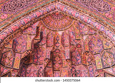 Lahore/Pakistan - 05/12/2019  photo of the interior of the Wazir Khan Mosque
