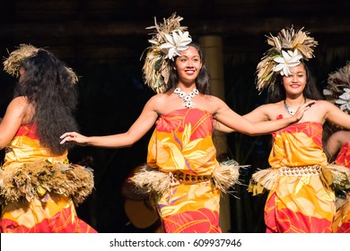 Laie, HI: October 5, 2016: Polynesian Culture Center On The Island Of Oahu. The Polynesian Culture Center Opened In October 12, 1963.