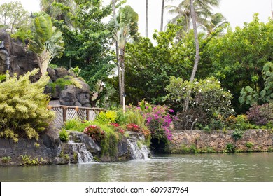 Laie, HI: October 5, 2016: Polynesian Culture Center On The Island Of Oahu. The Polynesian Culture Center Opened In October 12, 1963.