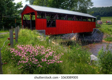 The Lairdsville Covered Bridge In Pennsylvania