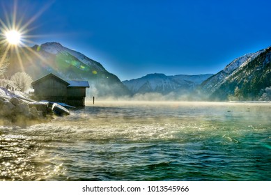 Lake Achen - Achensee Austria at sunrise