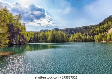 Lake in Adrspach - Rock City, Czech Republic