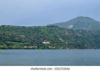 The Lake Albano In The Alban Hills Of Lazio, Italy