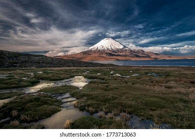 Chungará Lake In The Andes In Northern Chile