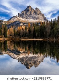 Lake Antorno Near Bozen In Italy