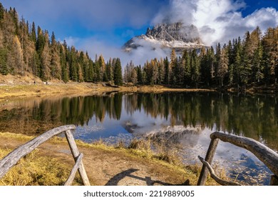 Lake Antorno Near Bozen In Italy