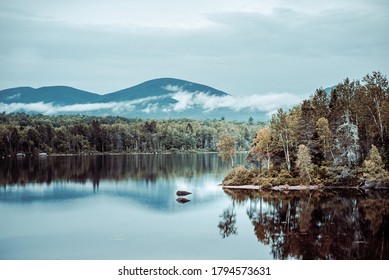 Lake In The Appalachian Mountains In New Hampshire