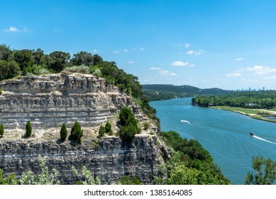 Lake Austin is a part of the Colorado River; it begins below Mansfield Dam and is principally fed by the outflow of Lake Travis.The Colorado River, which means "red" or "reddish" river in Spanish.