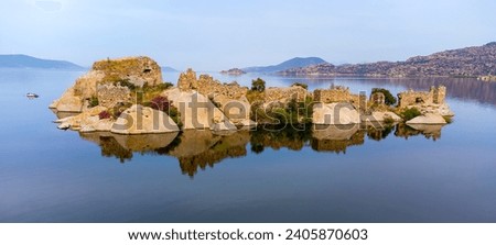 Lake Bafa, Kapıkırı island - Kapikiri Village and island - Herakleia Ancient City - Turkey