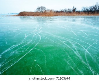 Lake Balaton At Winter