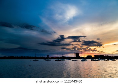 Lake Bde Maka Ska Cloudy Sunset