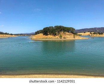 Lake Berryessa, California. This Reservoir In The Vaca Mountains Is Formed By The Monticello Dam, Which Provides Water And Hydroelectricity To The North Bay Region Of The San Francisco Bay Area.