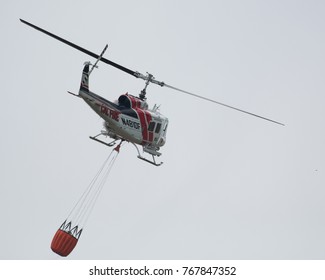 Lake Berryessa California/USA - 6/27/2015: Cal Fire Fire Fighters Fighting Wild Fires 