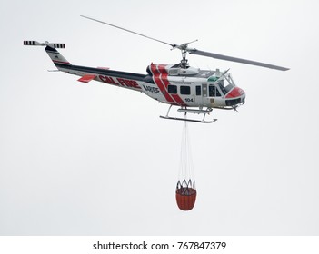 Lake Berryessa California/USA - 6/27/2015: Cal Fire Fire Fighters Fighting Wild Fires 