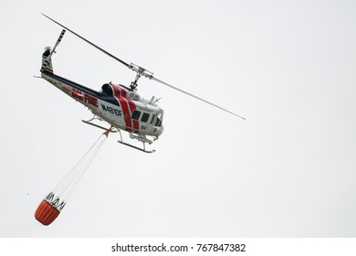 Lake Berryessa California/USA - 6/27/2015: Cal Fire Fire Fighters Fighting Wild Fires 