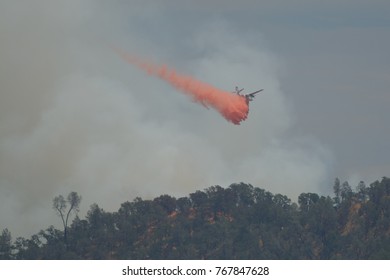 Lake Berryessa California/USA - 6/27/2015: Cal Fire Fire Fighters Fighting Wild Fires 