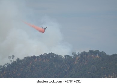 Lake Berryessa California/USA - 6/27/2015: Cal Fire Fire Fighters Fighting Wild Fires 