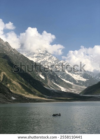 it is a lake between mountain