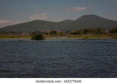 Lake Between The Mountains In Pátzcuaro Mexico Landscape