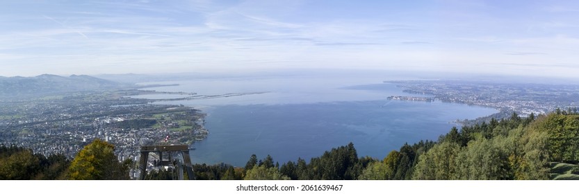 Lake Bodensee Seen From Pfänder Moutain Top In Austria 