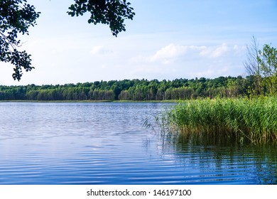 Lake In Brandenburg With Blue Water