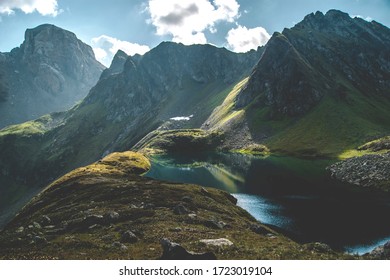 Lake In The Caucasus Mountains