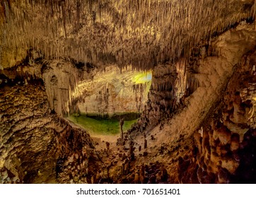 A lake in the cave