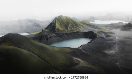 Lake In Central Highlands, Iceland