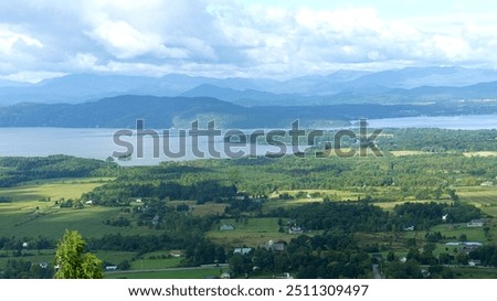 Lake Champlain from atop Mt. Philo in Charlotte, Vt. Also in the distance are the Adirondacks.