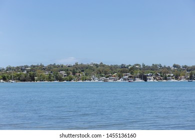 Lake And City View Of Lake Macquarie, Australia