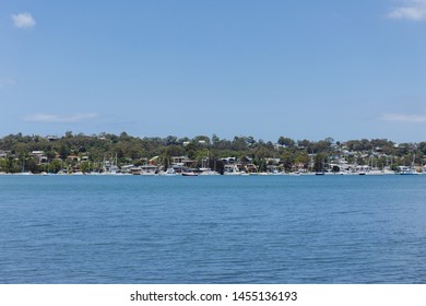 Lake And City View Of Lake Macquarie, Australia