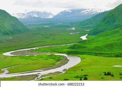 Lake Clark National Park From The Air