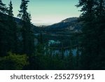 Lake Clark National Park, Alaska. A beaver dam or beaver impoundment is a dam built by beavers to create a pond. High quality photo
