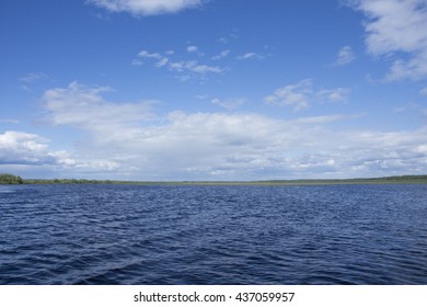 lake and clouds