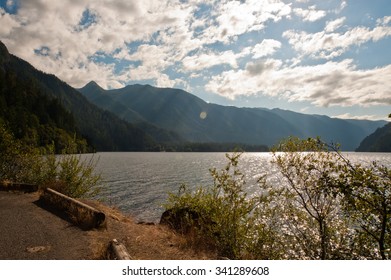 Lake Crescent In The Olympic Peninsula, WA State