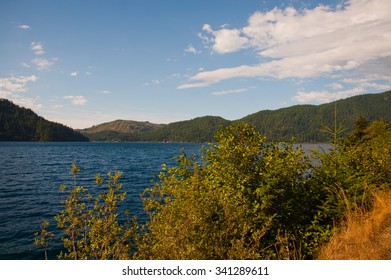 Lake Crescent In The Olympic Peninsula, WA State