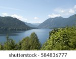 Lake Cushman is located on the east side of the Olympic Peninsula near Hoodsport, WA, USA.