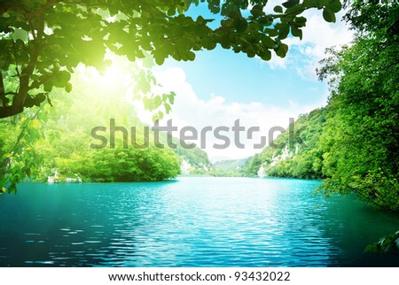 Similar – Image, Stock Photo Reflection at the lake